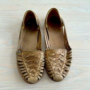 Nisolo Huarache Sandals in Almond size 8.5 women